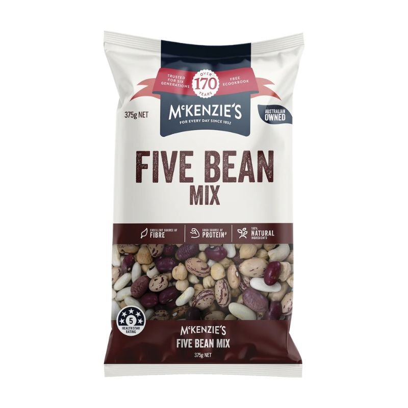 [Expiry: 30/03/2028] Mckenzies Five Bean Mix 375g