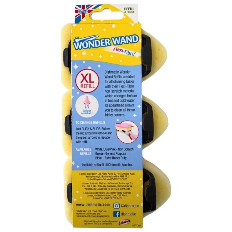 Dishmatic Wonder Wand Non Scratch Refill Scourers 3 pack