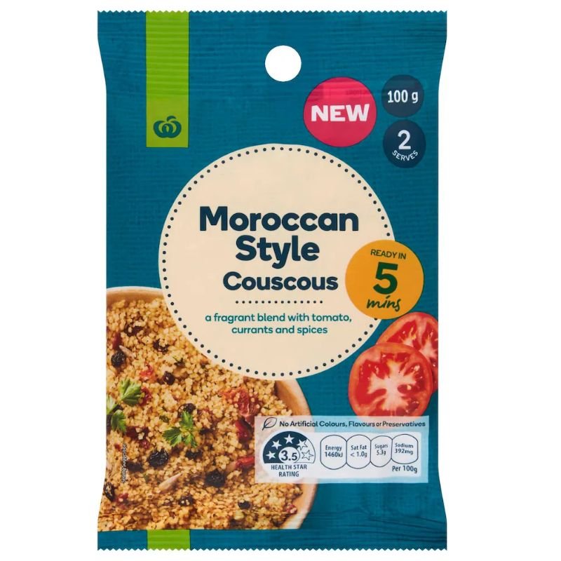 [CLEARANCE Expiry Date: 11/09/2026] Woolworths Moroccan Style Couscous 100g