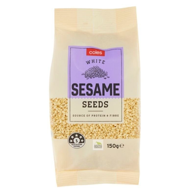 [CLEARANCE Expiry Date: 29/08/2026] Coles White Sesame Seeds 150g