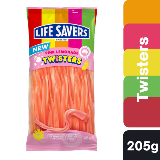 [CLEARANCE Expiry Date: 08/09/2026] Life Savers Twisters Pink Lemonade 205g