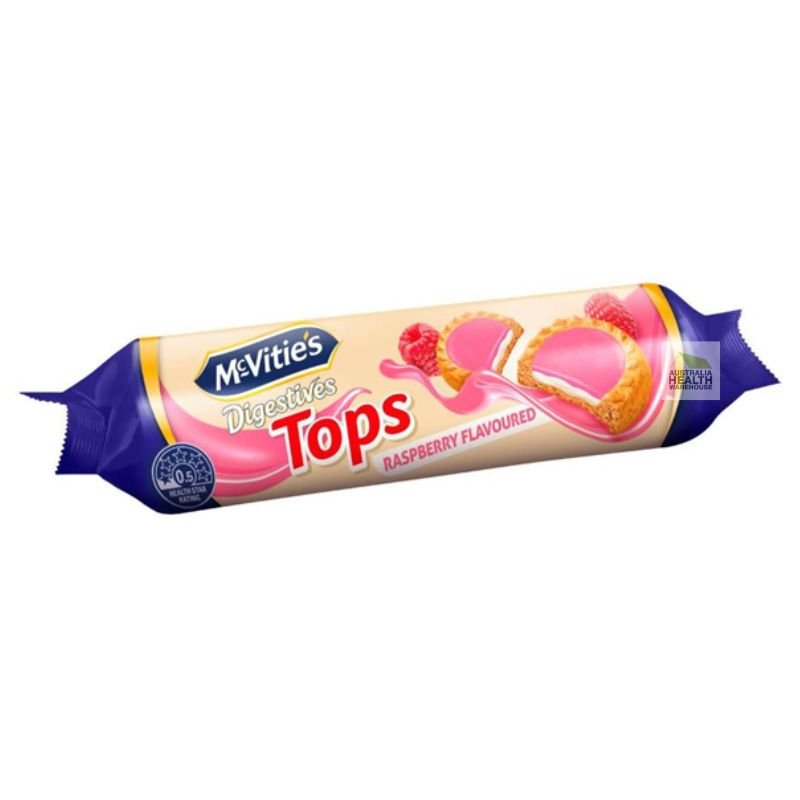 [Expiry Date: 14/12/2026] McVitie's Digestives RasTops Raspberry 100g