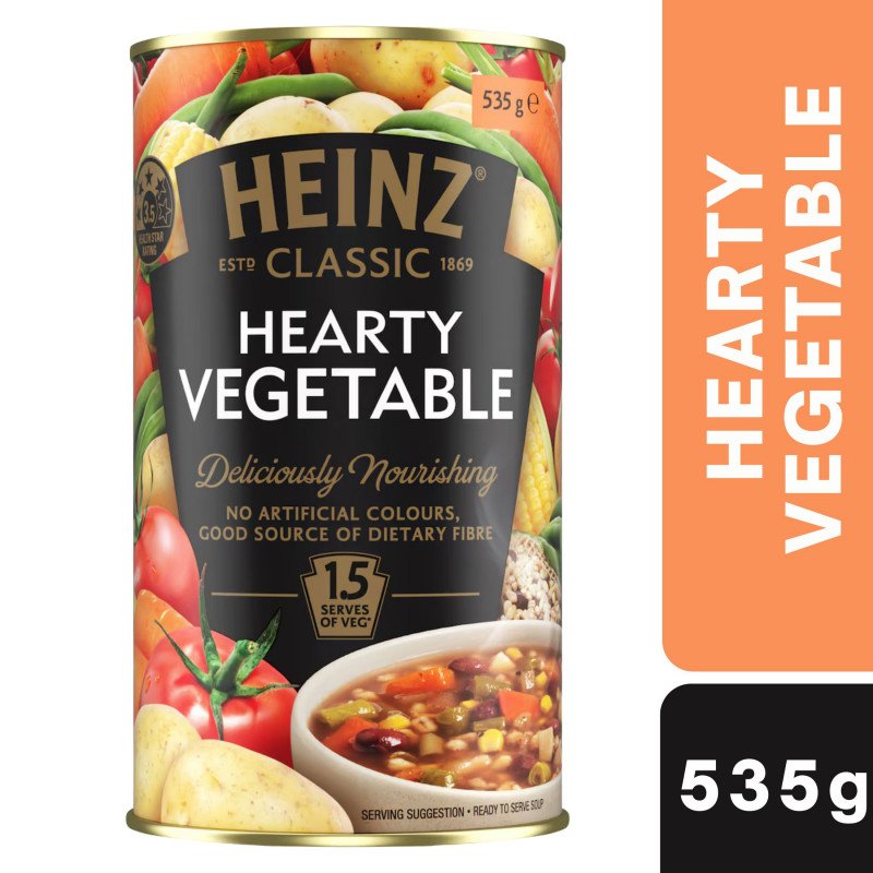 [Expiry Date: 31/07/2028] Heinz Classic Hearty Vegetable Soup 535g