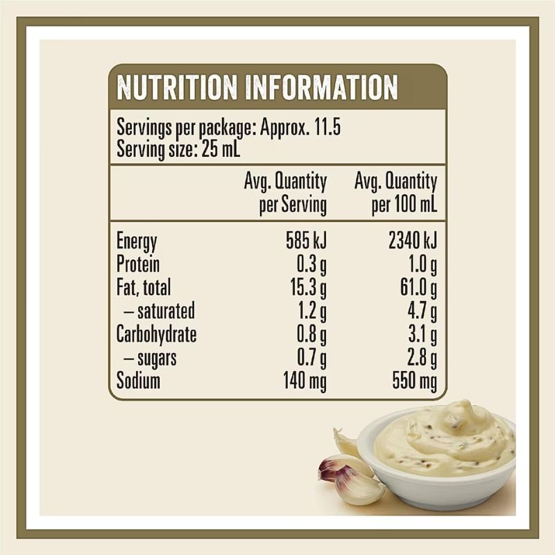 [Expiry: 20/04/2027] Heinz Seriously Good Garlic Lovers Aioli 295mL