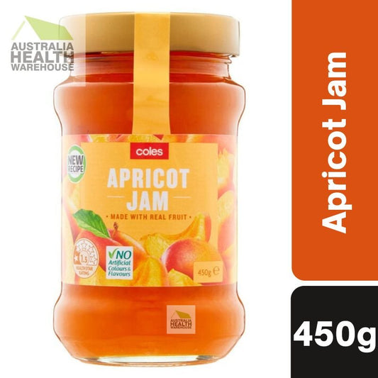 [Expiry: 15/04/2027] Coles Apricot Jam 450g