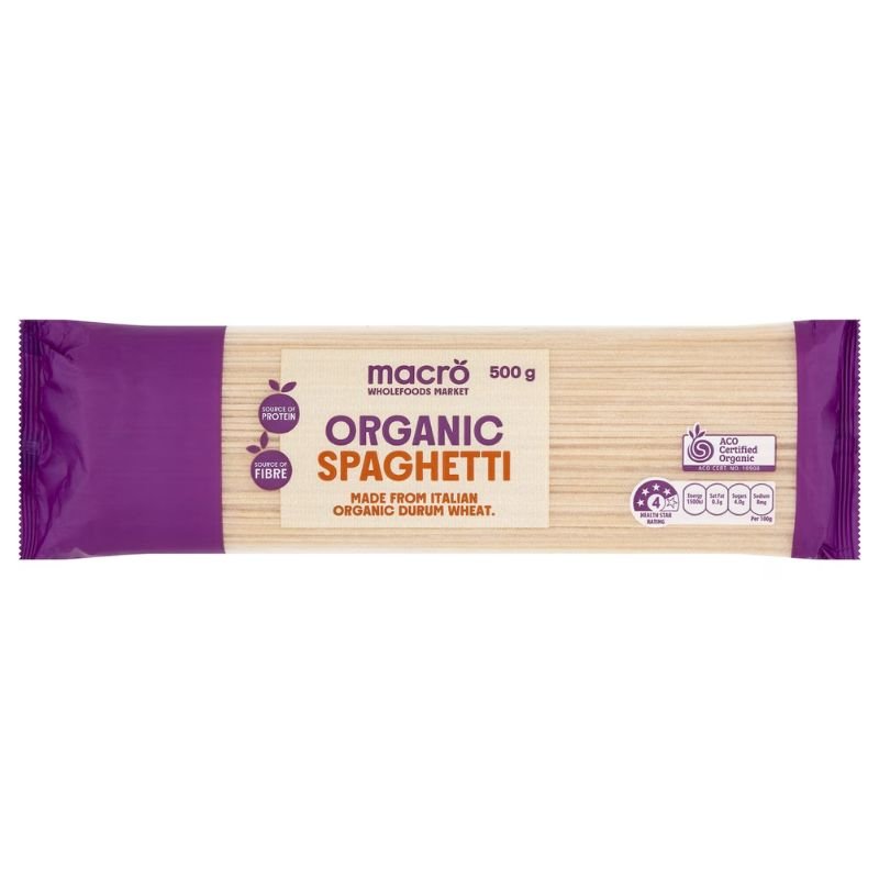 [Expiry Date: 27/05/2027] Woolworths Macro Organic Spaghetti Pasta 500g