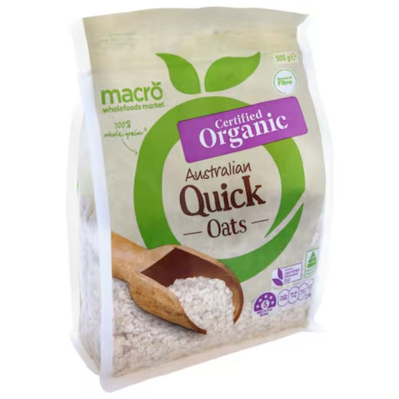 [CLEARANCE Expiry: 02/10/2026] Woolworths Macro Organic Australian Quick Oats 500g