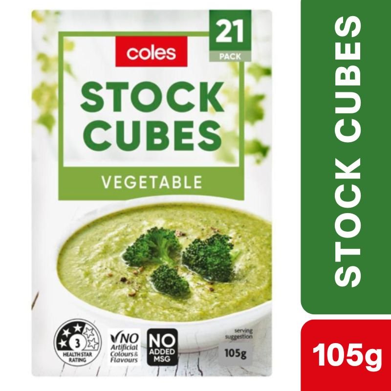 [Expiry Date: 01/2028] Coles Stock Cubes Vegetable 105g