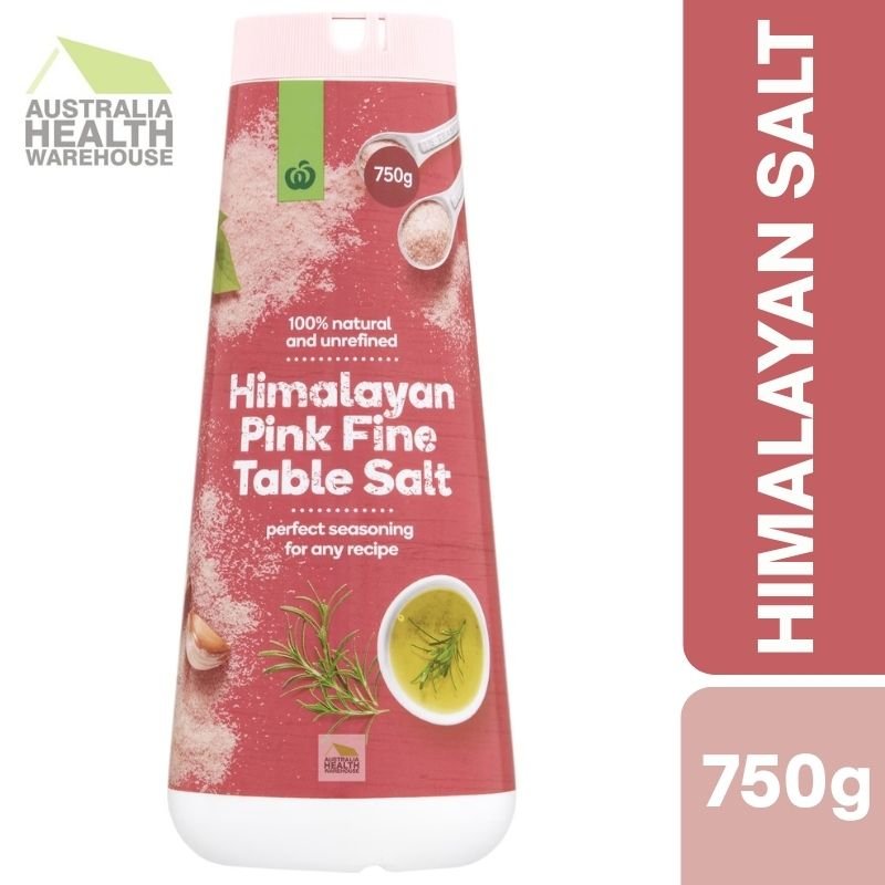 [Expiry Date: 24/06/2028] Woolworths Himalayan Pink Fine Table Salt 750g