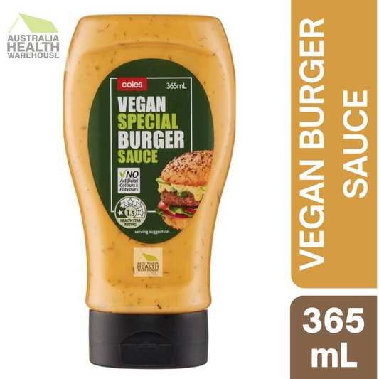 [CLEARANCE Expiry: 02/07/2026] Coles Vegan Special Burger Sauce 365mL