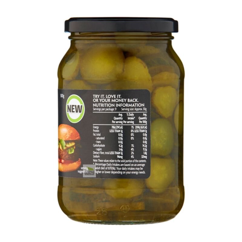 [Expiry:24/08/2027] Coles Special Burger Pickles 500g