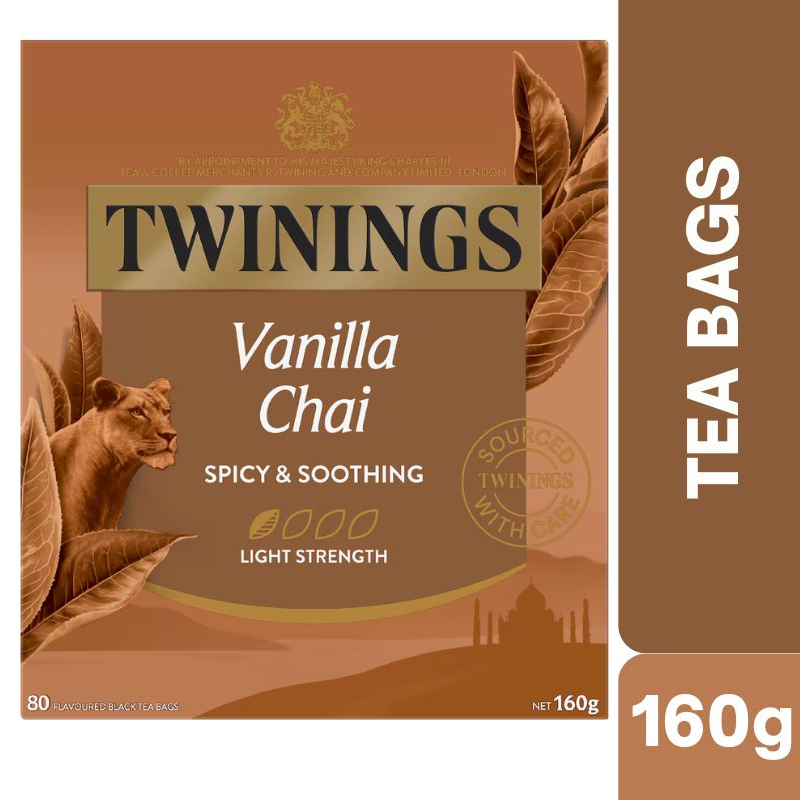 [Expiry Date: 25/08/2028] Twinings Vanilla Chai Tea Bags 80 pack