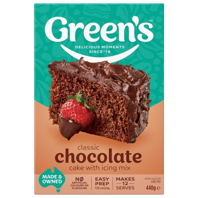 [Expiry Date: 29/10/2026] Green's Cake Mix Traditional Chocolate 440g