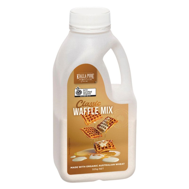 [Expiry Date: 16/09/2027] Kialla Organic Waffle Pancake Shake Mix Classic 325g