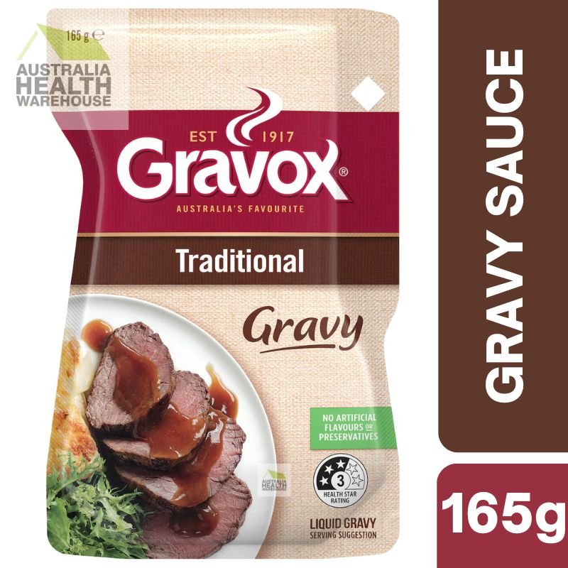 [Expiry Date: 01/08/2027] Gravox Traditional Gravy Liquid Pouch 165g