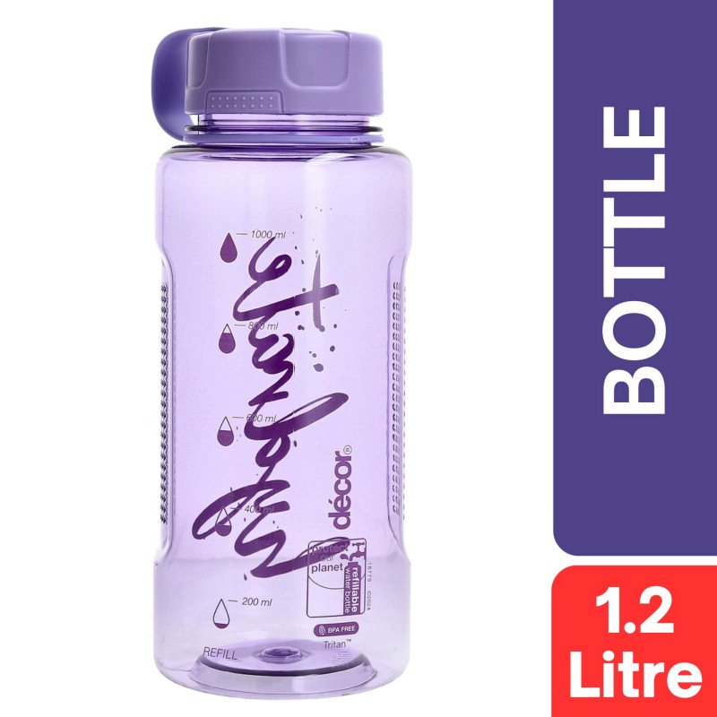 DECOR Decor Tritan Hydrate Bottle 1.2 Litre (Purple)
