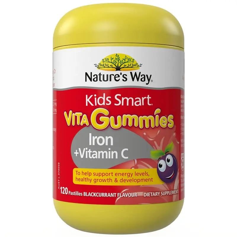 [Expiry Date: 09/2027] Natures Way Kids Smart Vita Gummies Iron + Vit C