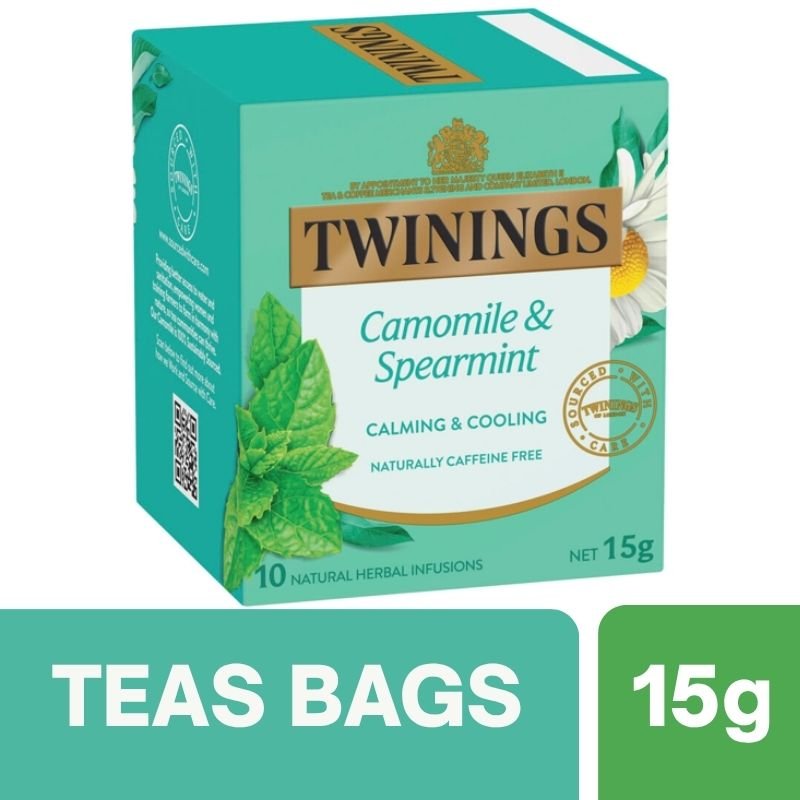 [Expiry: 06/10/2028] Twinings Chamomile & Spearmint Herbal Infusions Tea Bags 10 Pack 15g