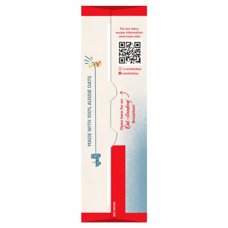 [Expiry Date: 29/01/2027] Uncle Tobys Oats Quick Sachets Creamy Vanilla 10 Pack 350g