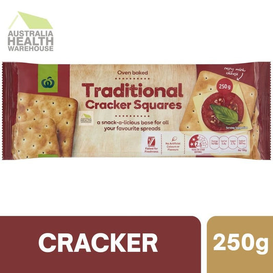[Expiry: 16/06/2026] Woolworths Traditional Cracker 250g