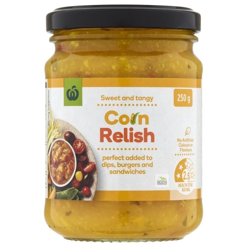 [Expiry Date: 17/06/2027] Woolworths Corn Relish 250g |Oz Mart