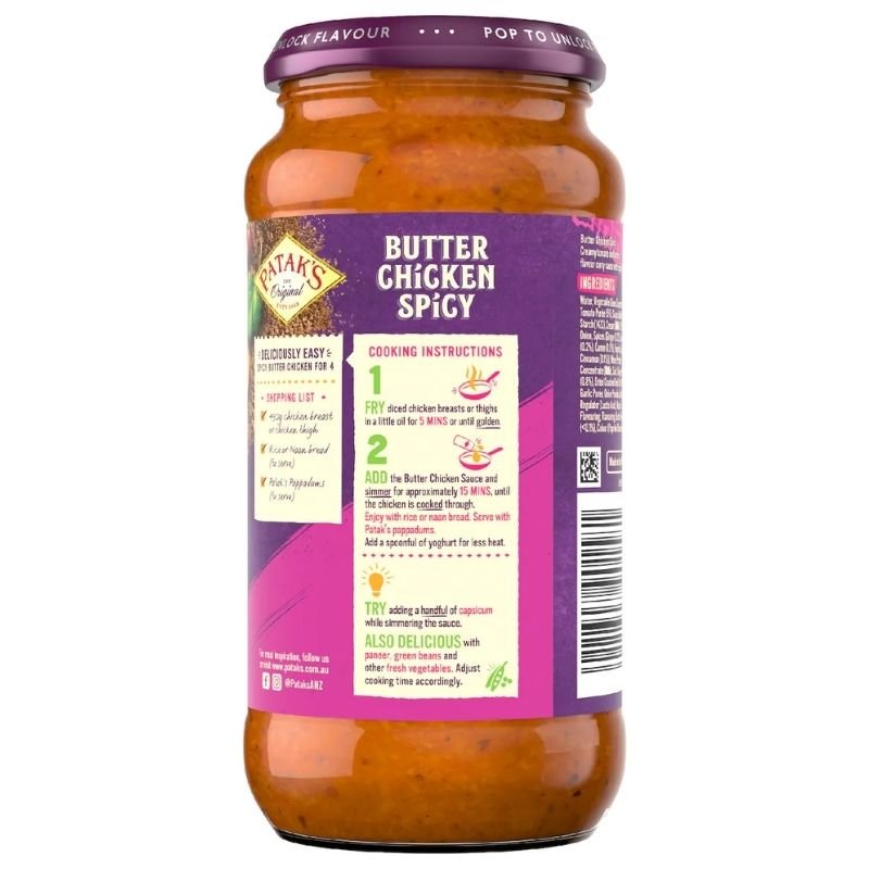 [Expiry: 04/2027] Patak's Butter Chicken Spicy 450g