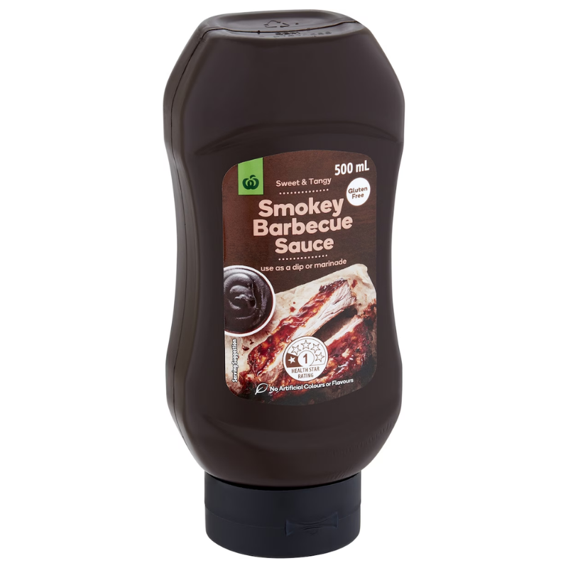 [Expiry Date: 31/10/2026] Woolworths Smokey Barbecue Sauce 500mL