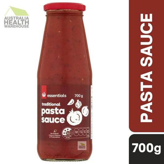 [Expiry Date: 01/10/2026] Woolworths Essentials Traditional Pasta Sauce 700g