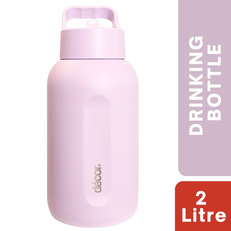 Decor Insulated Double Wall XXL Stainless Steel Bottle 2 Litre (PINK)