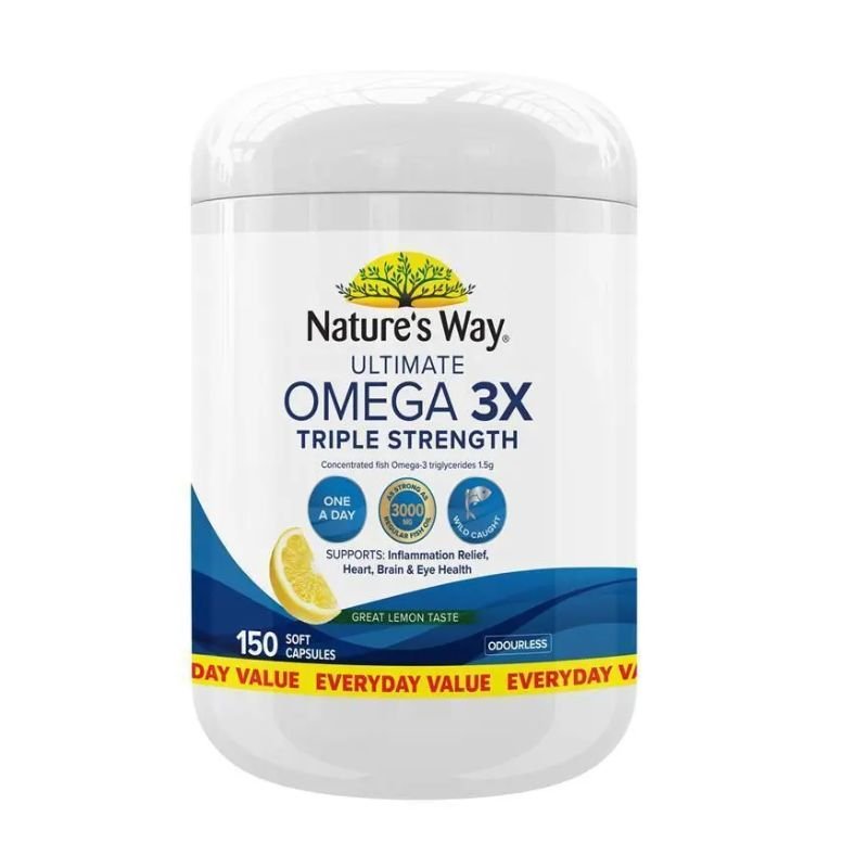 [Expiry: 10/2028] Nature's Way Ultimate Omega 3X Triple Strength 150 Capsules