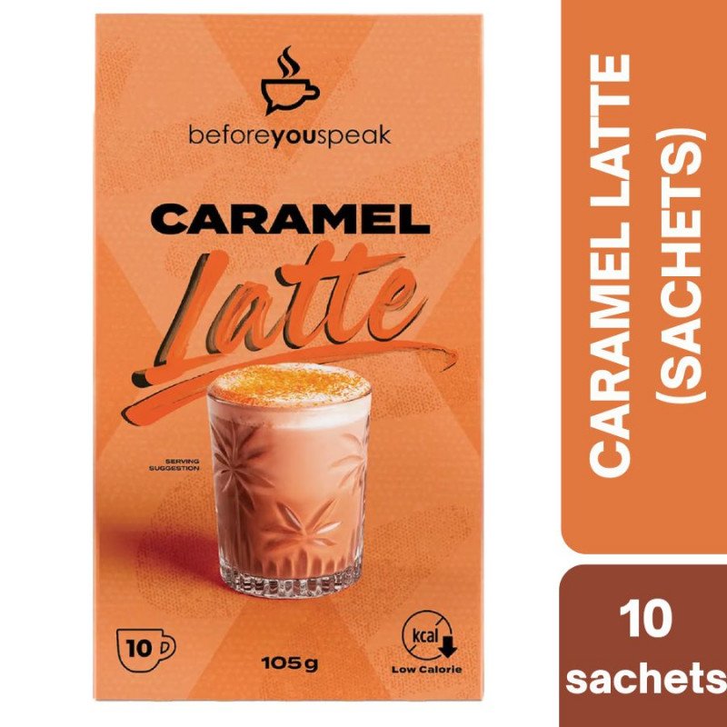 [Expiry Date: 22/05/2027] Beforeyouspeak Caramel Latte 10 Pack 105g