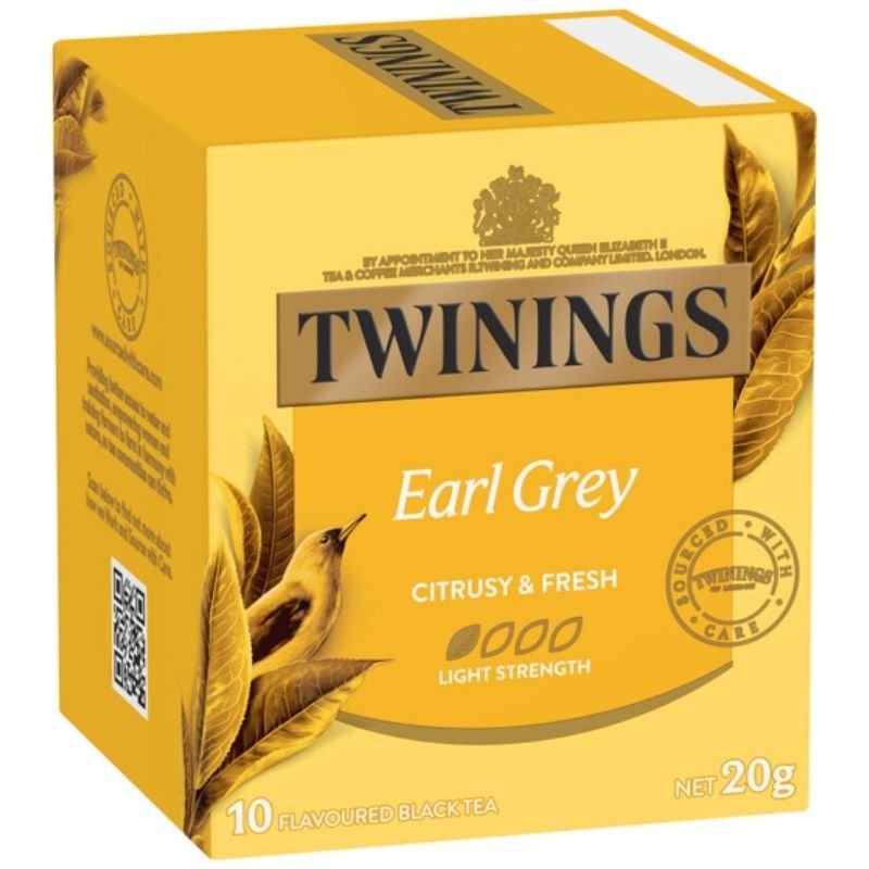[Expiry: 09/08/2028]  Twinings Earl Grey Tea Bags 10 Pack 20g