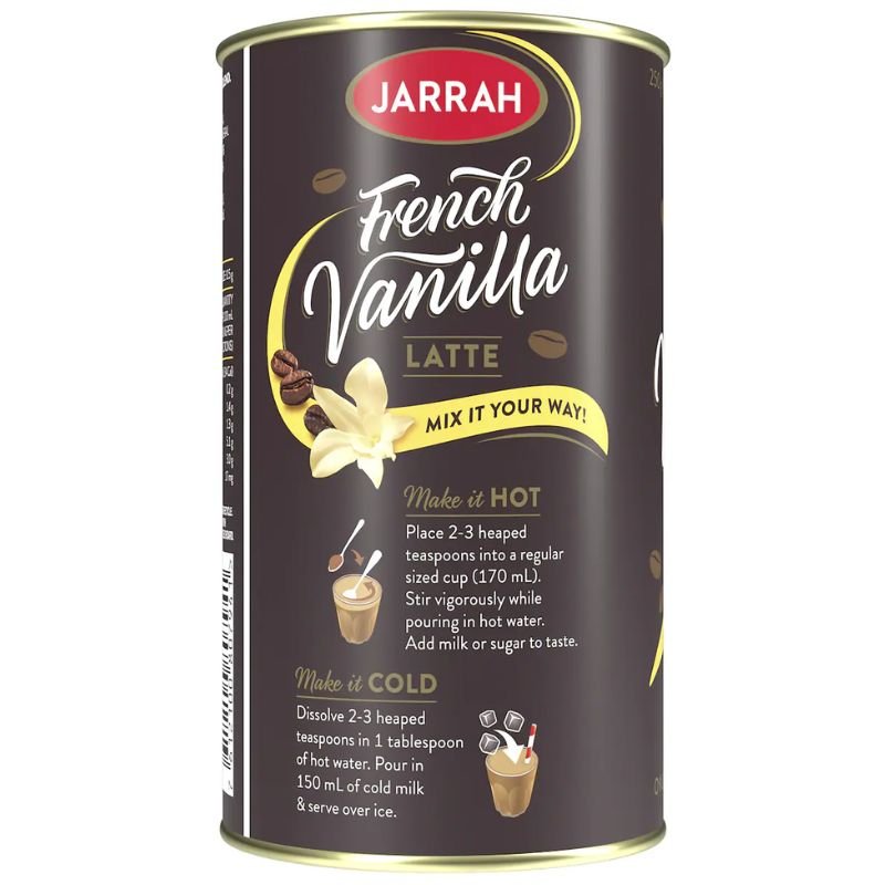 [Expiry Date: 01/11/2027] Jarrah French Vanilla Latte Instant Coffee 250g
