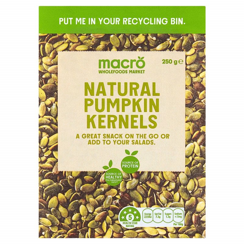 [Expiry Date: 22/11/2026] Woolworths Macro Natural Pumpkin Kernels 250g