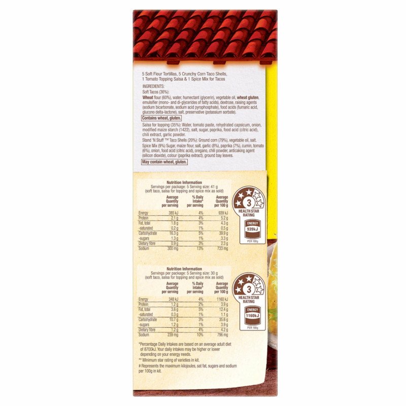 [Expiry Date: 08/03/2027] Old El Paso Hard 'N Soft Taco Kit Mexican Style 350g
