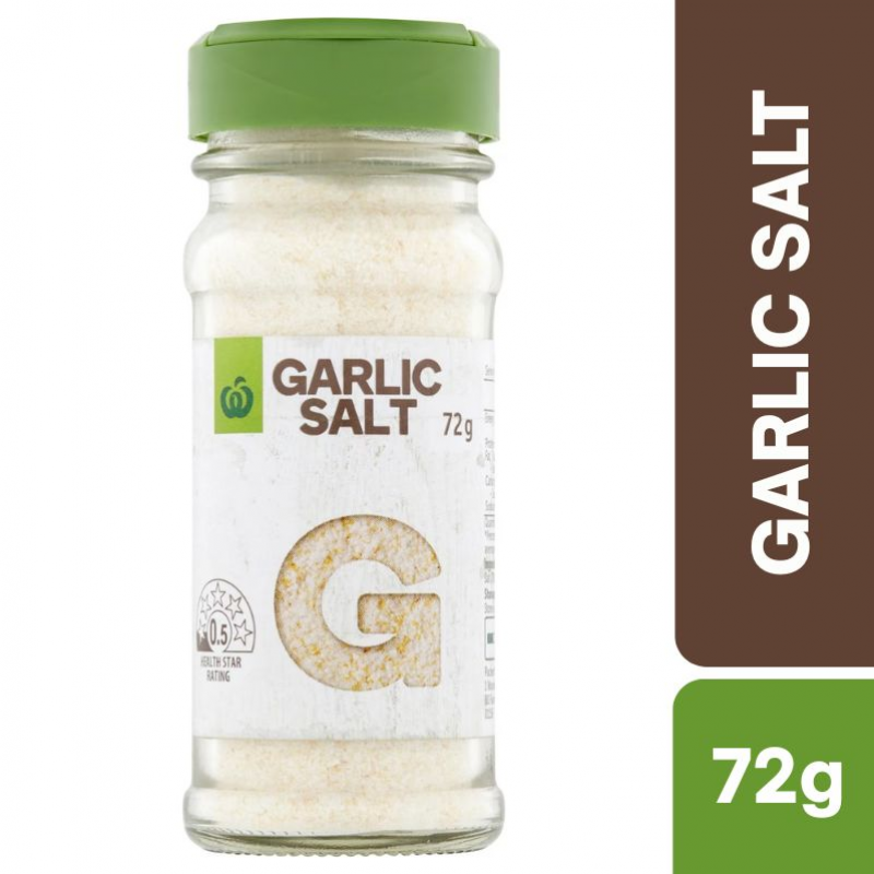[Expiry Date: 14/01/2029] Woolworths Garlic Salt 72g
