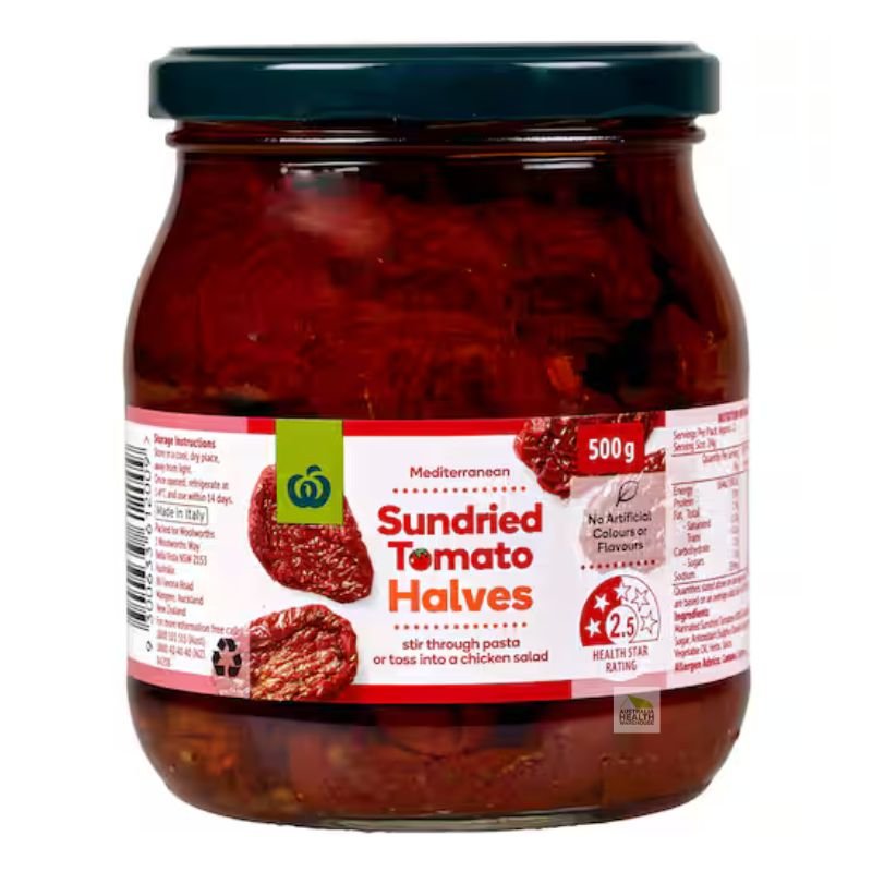 [Expiry: 07/10/2028] Woolworths Sundried Tomato Halves 500g