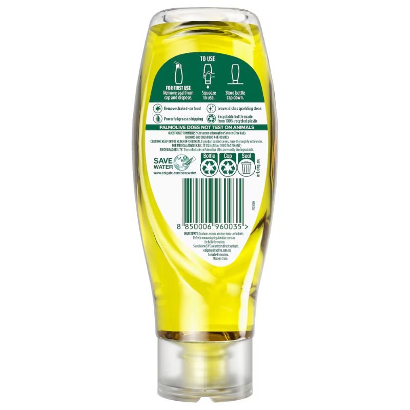 Palmolive Ultra Strength Fresh Lemon Squeeze It Dishwashing Liquid 500mL
