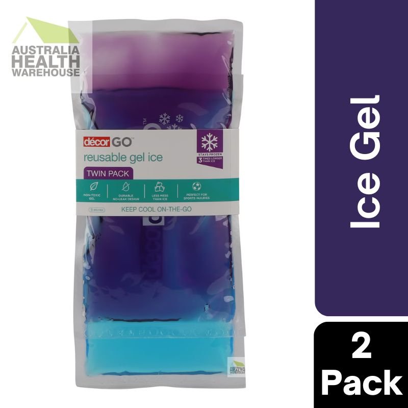 Decor Reusable Gel Ice Twin Pack (Purple/Blue)