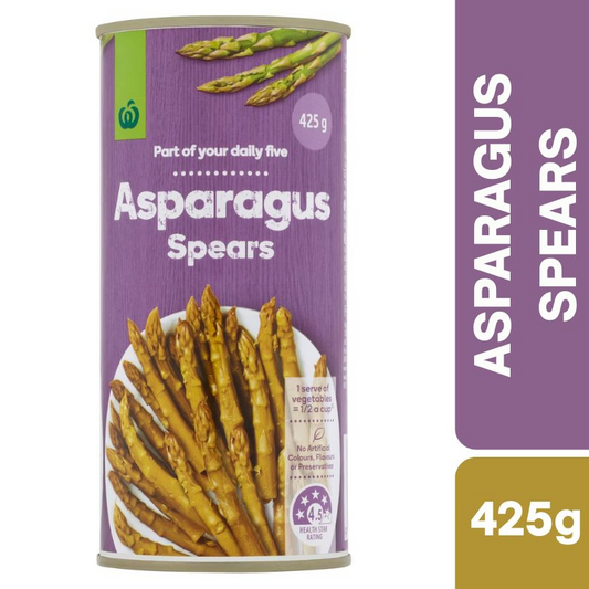 [Expiry Date: 30/04/2027] Woolworths Asparagus Spears 425g