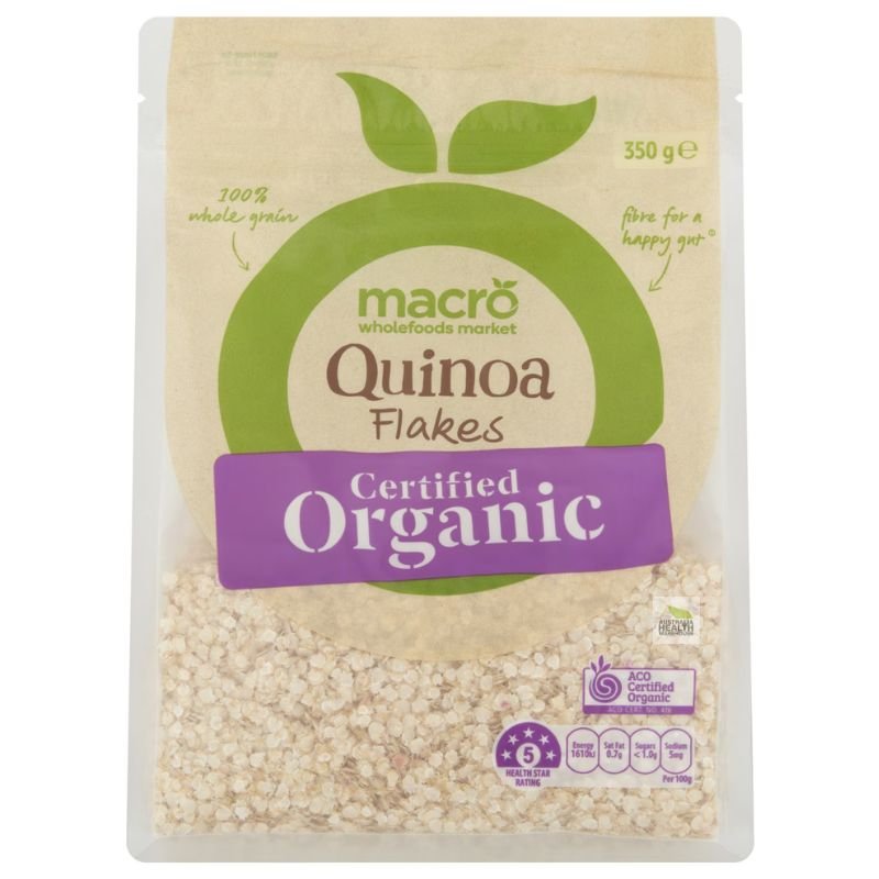 [CLEARANCE Expiry Date: 15/08/2026] Woolworths Macro Organic Quinoa Flakes 350g