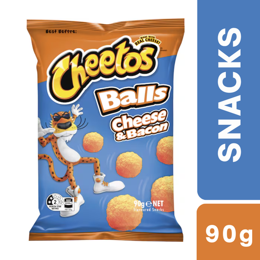 [CLEARANCE Expiry: 13/12/2026] Cheetos Cheese & Bacon Balls 90g