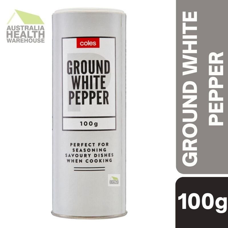 [Expiry Date: 17/04/2027] Coles Ground White Pepper 100g