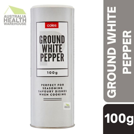 [Expiry Date: 17/04/2027] Coles Ground White Pepper 100g