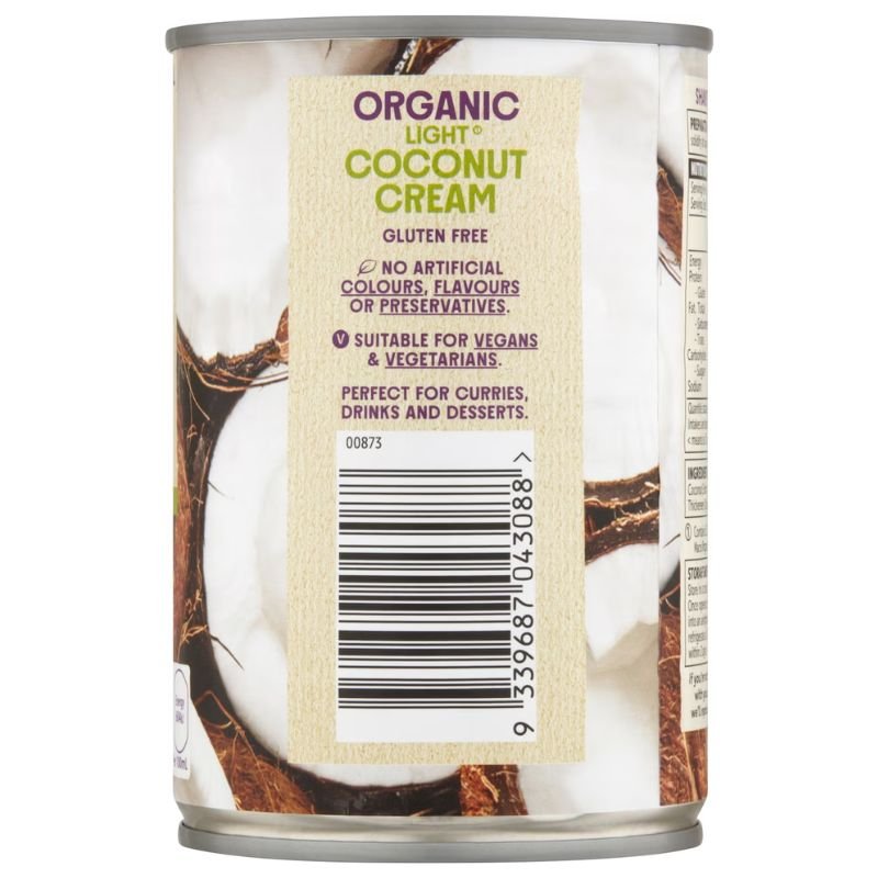[Expiry Date: 18/06/2028] Woolworths Macro Organic Light Coconut Cream 400mL