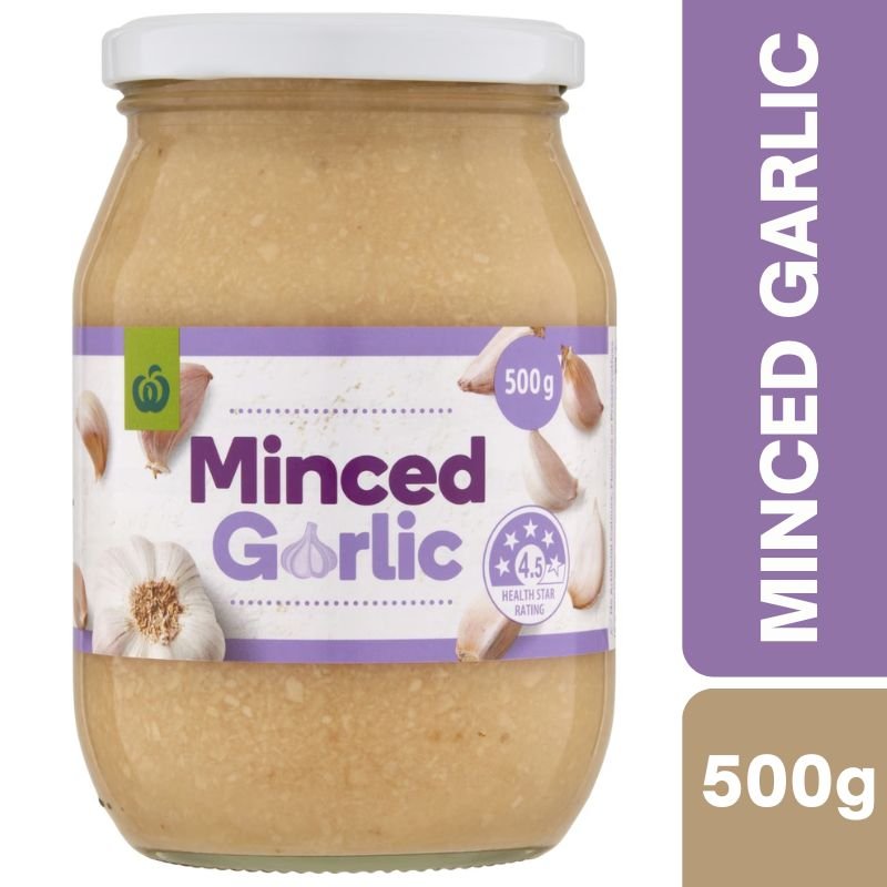 [Expiry Date: 19/06/2027] Woolworths Minced Garlic 500g