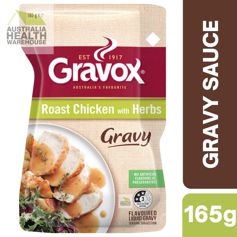 [Expiry Date: 06/05/2027] Gravox Roast Chicken With Herbs Liquid Gravy Pouch 165g