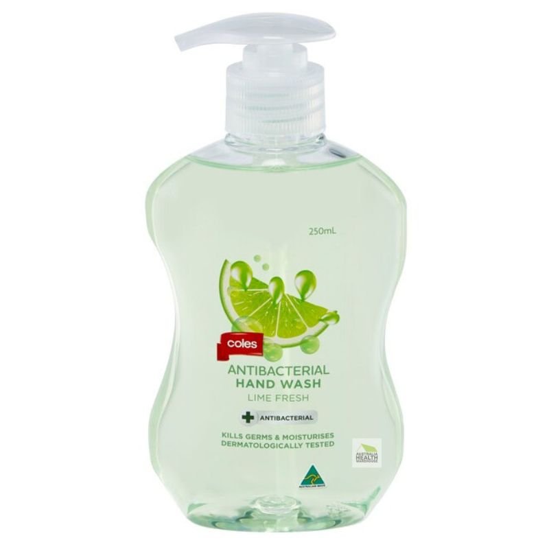 Coles Antibacterial Hand Wash Lime Fresh 250mL