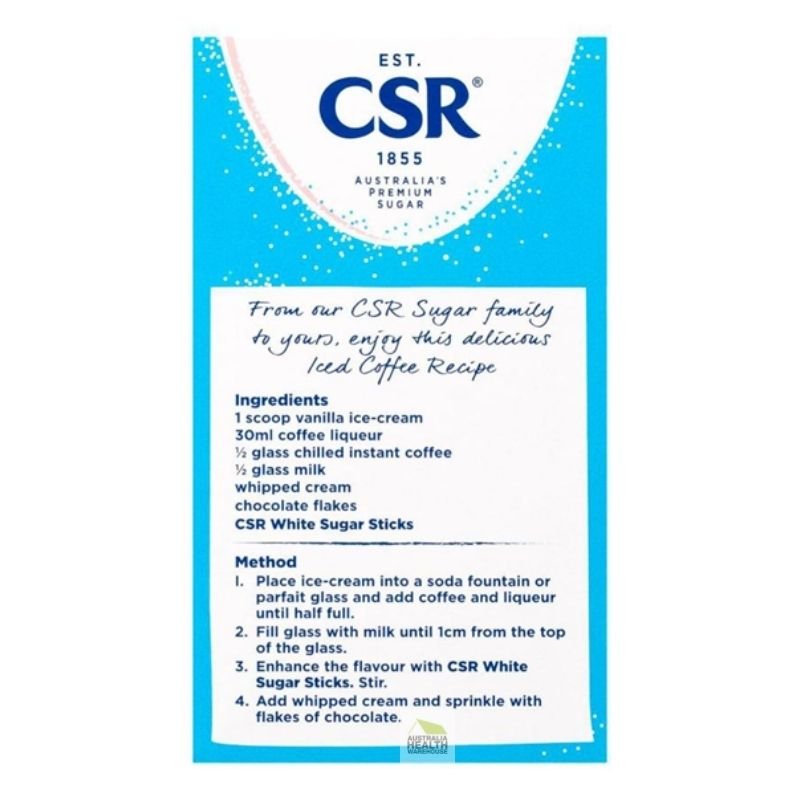 [Expiry Date: 03/03/2029] CSR White Sugar Sticks 50 Pack