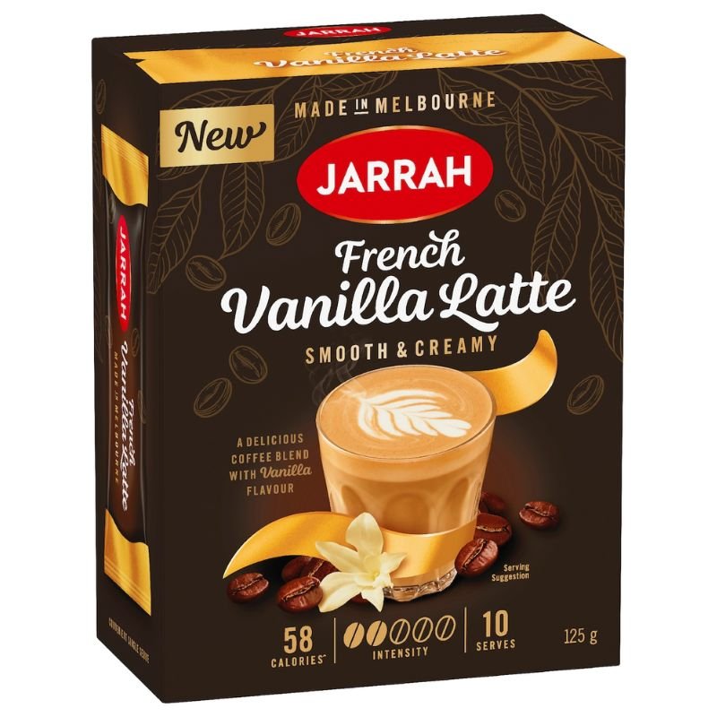 [Expiry: 28/02/2027] Jarrah French Vanilla Latte Satchets 10 Pack 125g